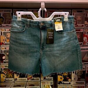 Lee High Rise Relaxed Fit Jean Shorts